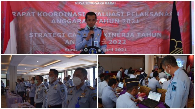 Kanwil Kemenkumham NTB Gelar Rakor Evaluasi Strategi Capaian Kinerja