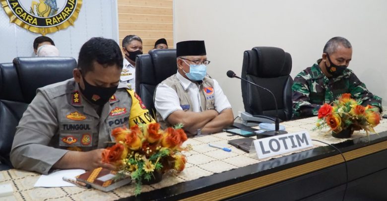 Bupati Lotim Hadiri Rapat Koordinasi Pengamanan Idul Fitri 1442 H