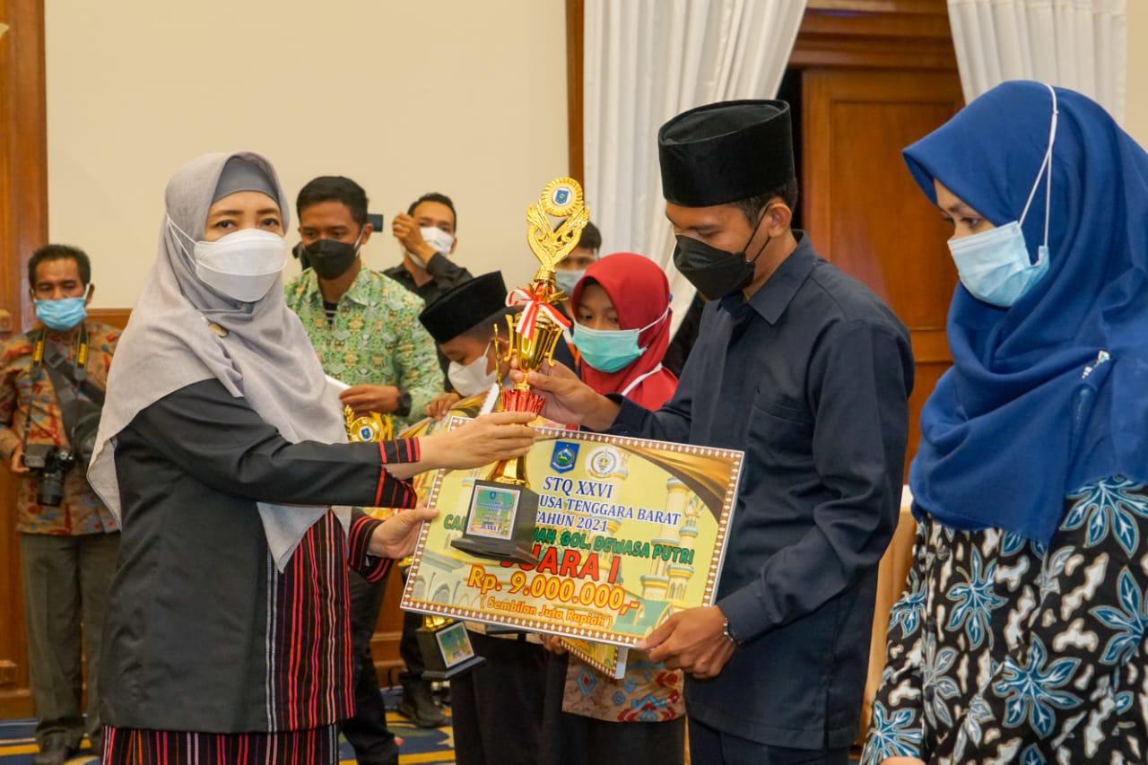 Wagub NTB : Generasi Muda Harus Cinta Al-Qur'an