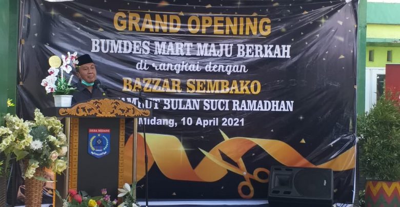 Desa Midang Gandeng FKSM NTB Launching BUMDes Mart