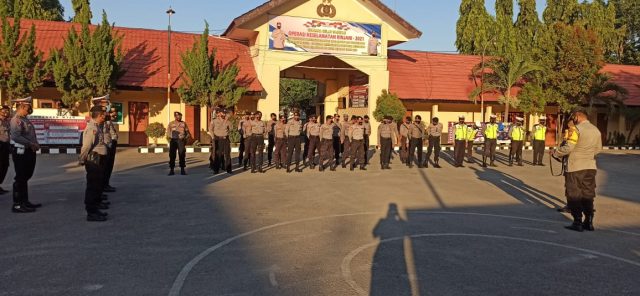Jelang Pelantikan Bupati Dan Wakil Bupati Terpilih, Polres Sumbawa Gelar Patroli Sekala Besar