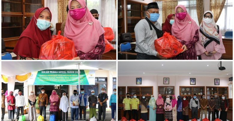 Hj. Niken Menyerahkan Bantuan untuk Kaum Dhu'afa dan Anak Yatim