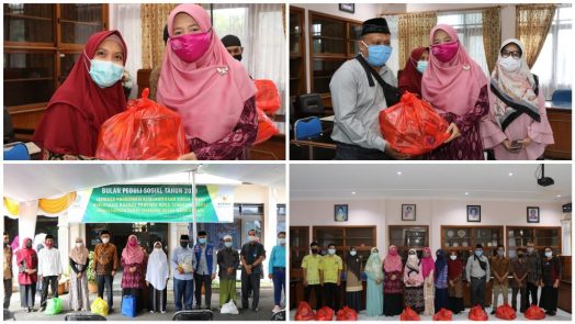 Hj. Niken Menyerahkan Bantuan untuk Kaum Dhu'afa dan Anak Yatim