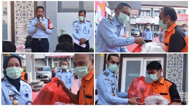 Kanwil Kemenkumham NTB Salurkan 414 Kg Zakat Fitrah Jelang Idul Fitri