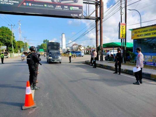 Polres Loteng Lakukan Penyekatan dan Penutupan Lokasi Objek Wisata