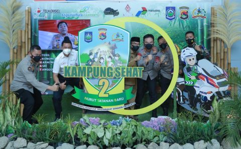 Humas Polda NTB Launching Photo Booth Kampung Sehat 2 di BIL