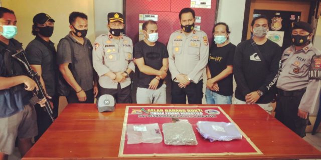 Terduga Pria di Langgudu Diciduk Polisi, Saat Ambil Ganja Hampir 1 Kg