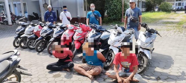 Tim Puma Polres Loteng Amankan 10 Unit Sepeda Motor