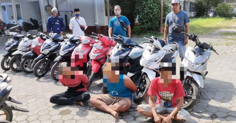 Tim Puma Polres Loteng Amankan 10 Unit Sepeda Motor