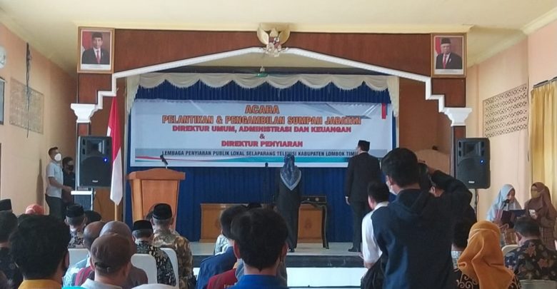 Dua Direktur LPPL Selaparang Televisi Dilantik, Ini Pesan Sekda