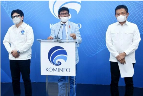 Menteri Komunikasi dan Informatika Johnny : Tidak Terjadi Black Out Total