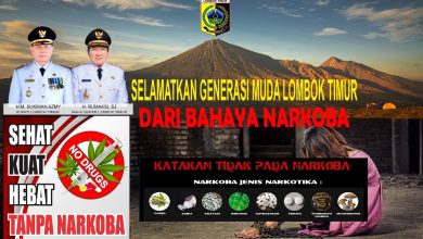 Bersama Perangi Narkoba di Kabupaten Lombok Timur Meningkat
