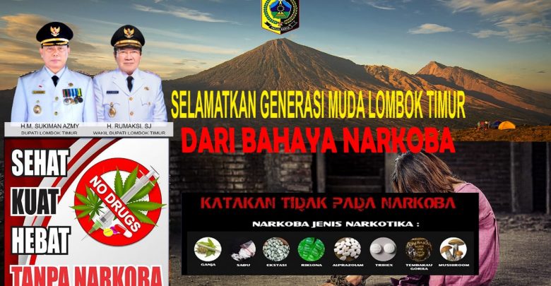 Bersama Perangi Narkoba di Kabupaten Lombok Timur Meningkat