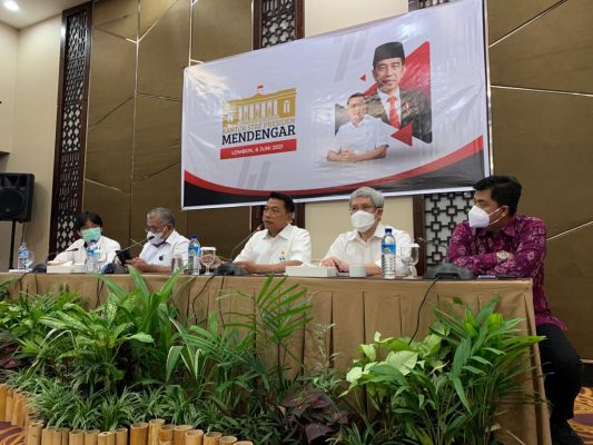 Moeldoko Ajak Tiga Deputi Tampung Kritik dan Masukan Masyarakat NTB