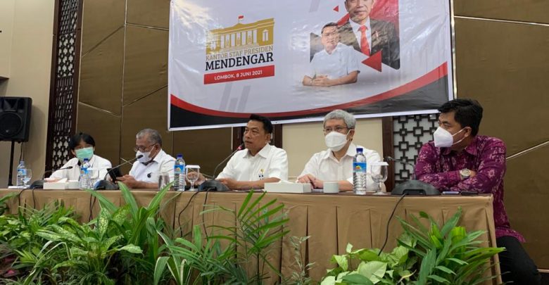 Moeldoko Ajak Tiga Deputi Tampung Kritik dan Masukan Masyarakat NTB