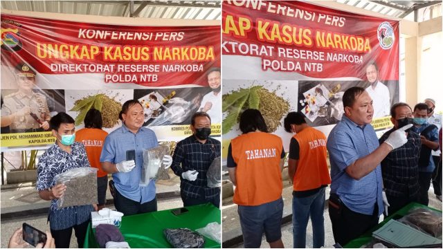 Diduga Miliki 3 Kg Ganja, Dua Mahasiswa Dibekuk Tim Opsnal Polda NTB