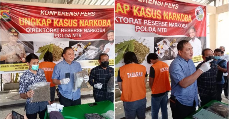 Diduga Miliki 3 Kg Ganja, Dua Mahasiswa Dibekuk Tim Opsnal Polda NTB