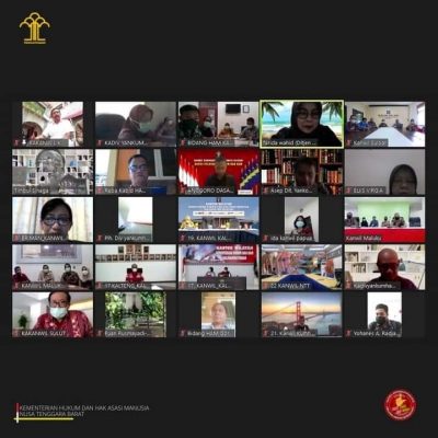 Sosialisasi dan Diskusi Rancangan Perubahan Permenkumham Melalui Zoom Meeting
