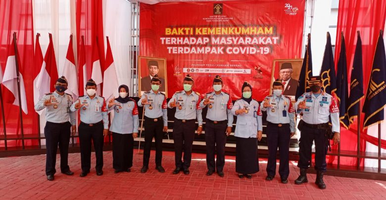 Kanwil Kemenkumham NTB Gelontorkan 500 Paket Sembako