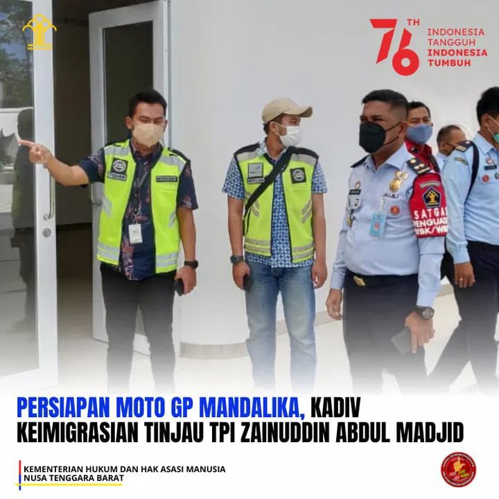 Kepala Divisi Kemigrasian Kemenkumham NTB, Cek TPI di BIL