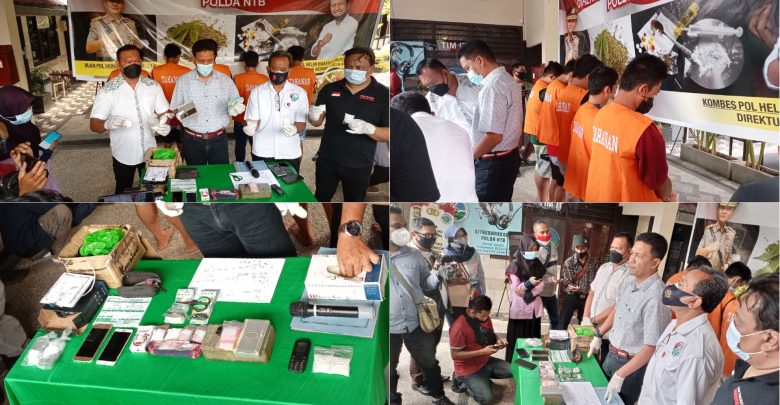Ditresnarkoba Polda NTB Ringkus Terduga Pengedar Narkoba di Tiga Lokasi