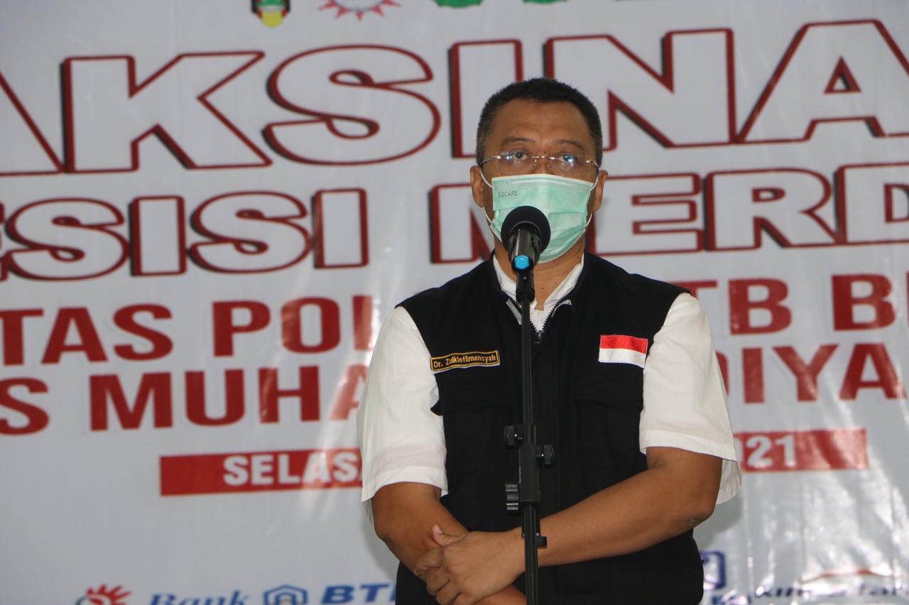 Gubernur NTB, Mahasiswa yang Divaksin Dapat Menjadi Agen Informasi