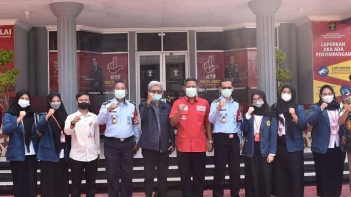 Kakanwil Kemenkumham NTB, Terima Lima Mahasiswa Unram Magang