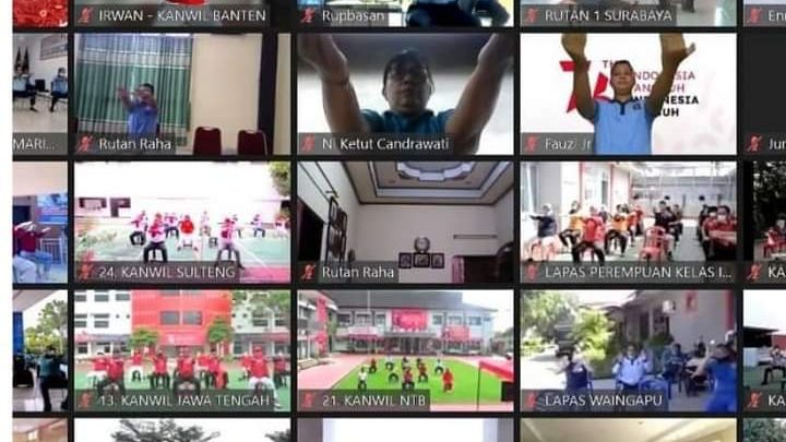 Kemenkumham NTB Ikuti Kegiatan "Kumham Sehat, Kumham Produktif"