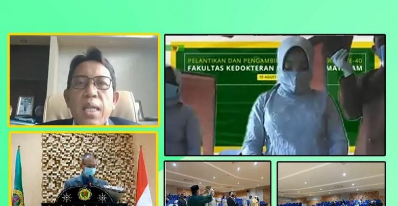 Rektor Universitas Mataram Lantik Sepuluh Dokter Muda