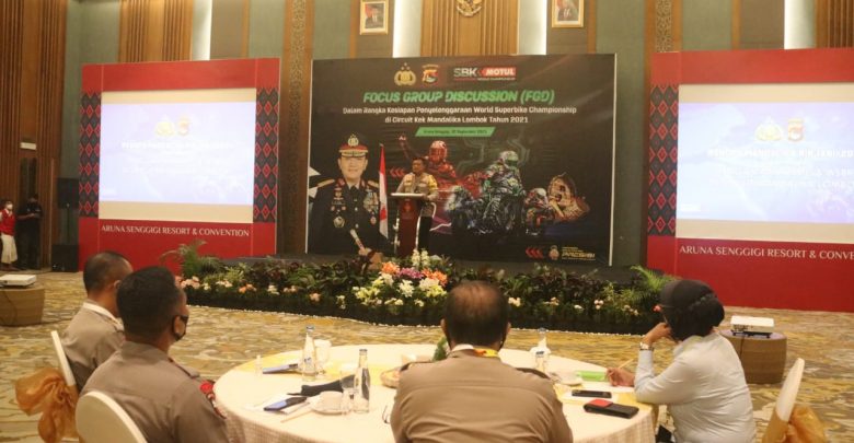 FGD Polda NTB dalam Pengamanan World Superbike Mandalika