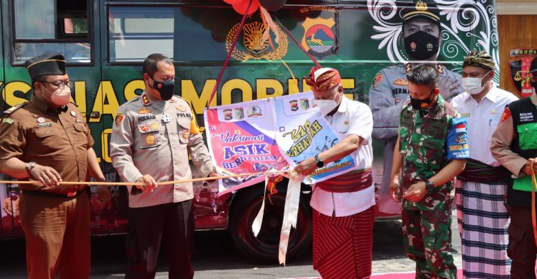 Kapolres Lotim Launching Kegiatan Vaksinasi Berhadiah