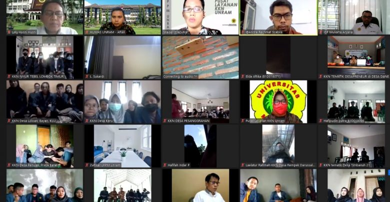 Rektor Unram Lepas Mahasiswa KKN Semester Gasal 2021