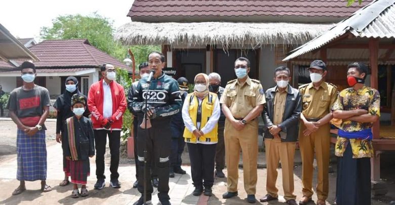 Presiden RI Disambut Hangat Bupati Saat Berkunjung ke LombokTengah