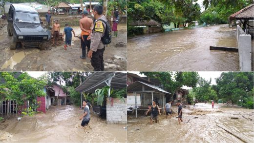 Banjir Rendam Dua Dusun di Desa Persiapan Pengantap Sekotong