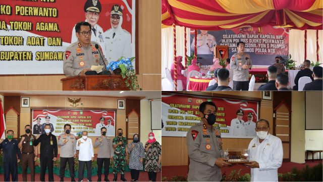 Kapolda NTB Silaturrahmi dengan Fokopimda dan Tokoh di Kabupaten Sumbawa