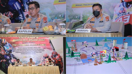 Polda NTB Gelar Latihan Pengamanan Even Pramusim MotoGP 2022