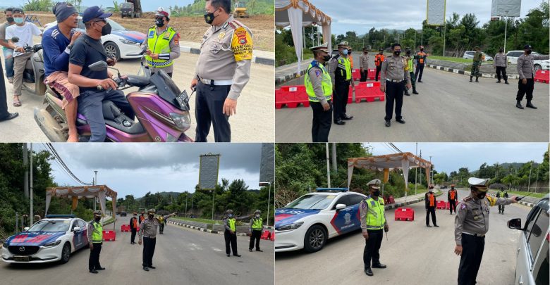 Dirlantas Polda NTB Turun Ke Jalan Pantau Anggota dan Himbau Warga