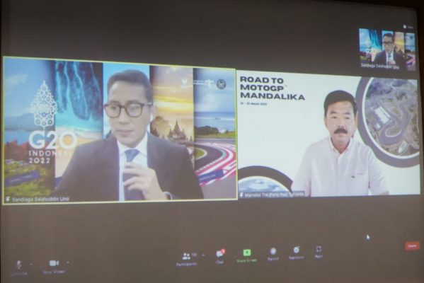 Bupati Lotim Mengikuti Rapat Sinkronisasi Mingguan MotoGP
