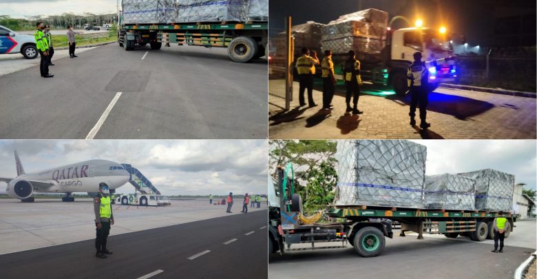 Logistik MotoGP Tahap II dari Qatar tiba di Bandara International Lombok