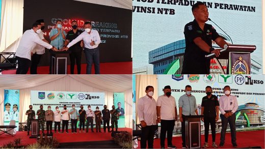 Peletakan Batu Pertama Instalasi Gawat Darurat Rumah Sakit Provinsi NTB