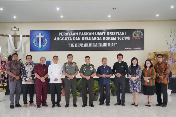 Korem 162/WB Rayakan Hari Raya Paskah, ini harap Danrem