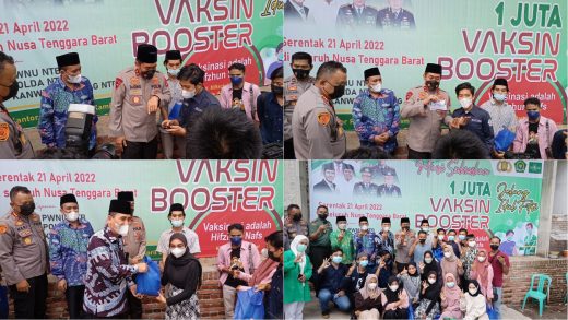 Polda NTB, PWNU dan Kemenag Gelar 1 Juta Vaksin Booster di NTB