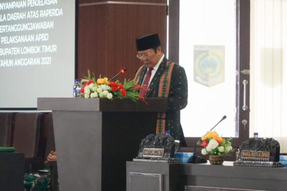 Wabup Lotim Hadiri Rapat Paripurna XII DPRD Masa Sidang III Tahun 2022