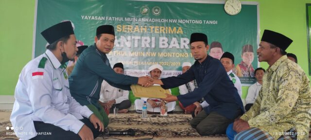Yayasan Fathul Muin Annahdloh (YAFAMA) NW Gelar Serah Terima Santri Baru