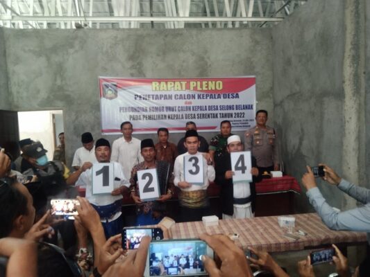 Dinyatakan Lolos, Empat Calon Kepala Desa Selong Belanak Siap Bertarung