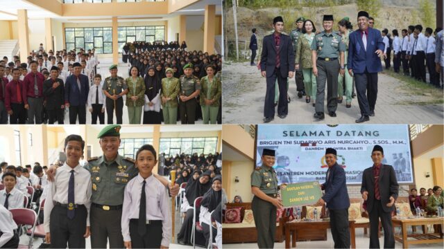 Danrem 162/WB Silaturrahmi ke Ponpes Modern Internasional Dea Malela