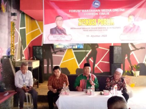 FWMO Lotim Gelar Diskusi Publik Tangkal Paham Radikal dan Sikap Intoleran