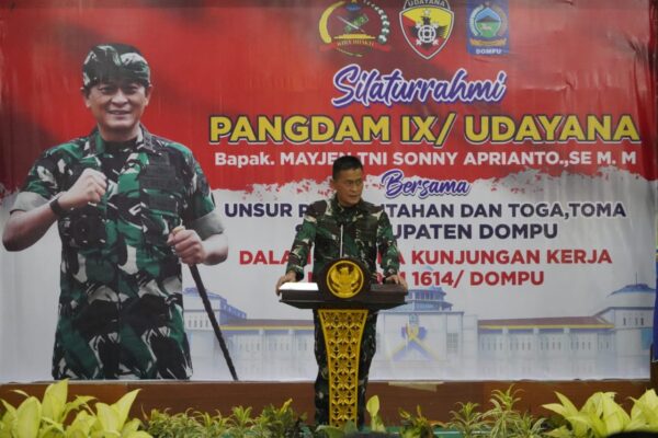 Pangdam IX/Udayana Kunjungi Proyek Pompa Hidram di Dompu