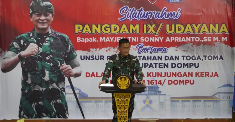 Pangdam IX/Udayana Kunjungi Proyek Pompa Hidram di Dompu