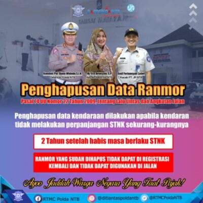Penghapusan Data STNK ini Penjelasan Dirlantas Polda NTB